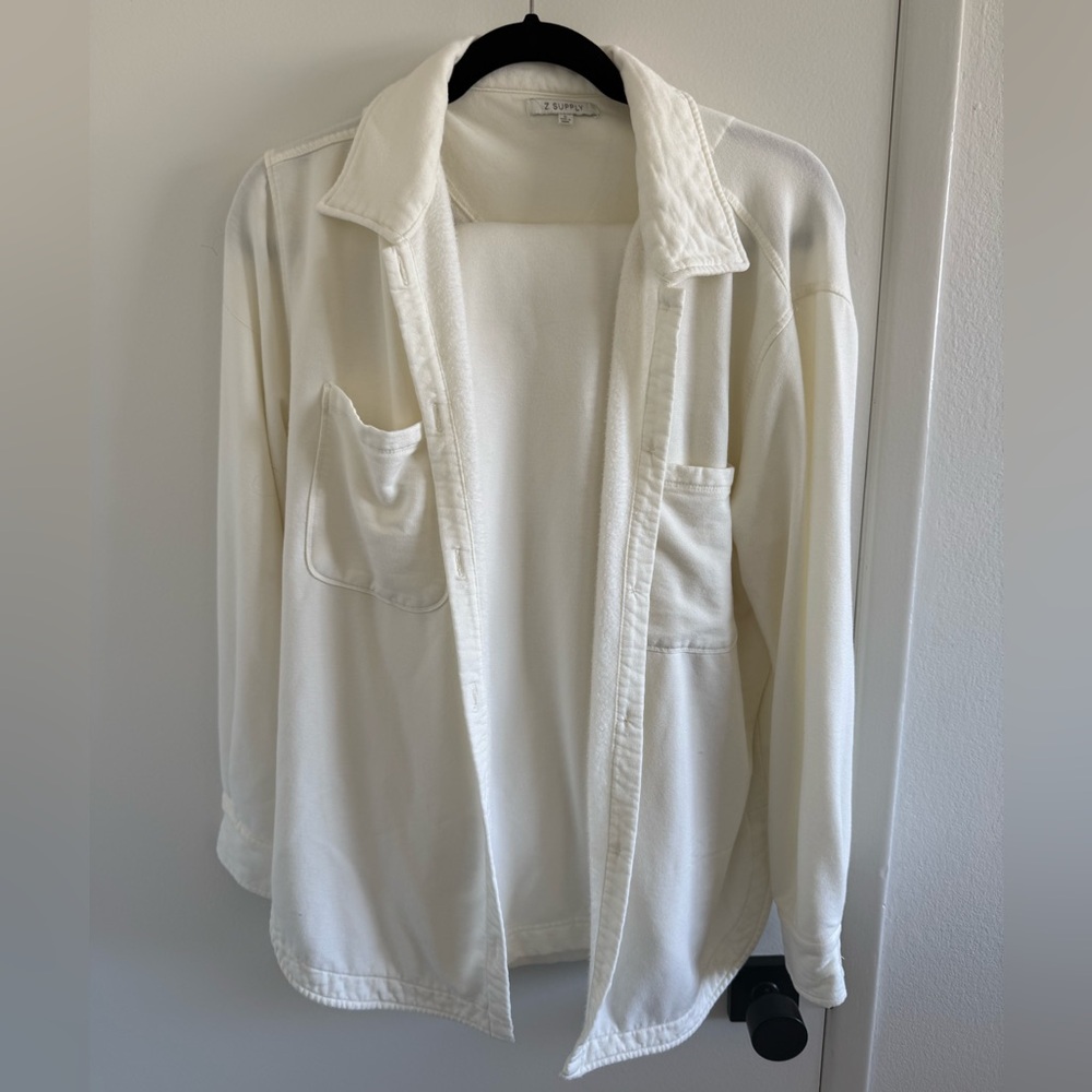 Z Supply Cream Fleece-Lined Set